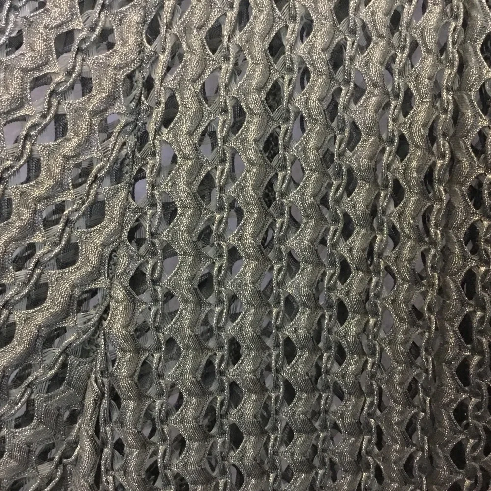 Aris. A Gold Olive Green Metallic Open Front Cardigan Mesh Fairy Grunge Party - Picture 4 of 5